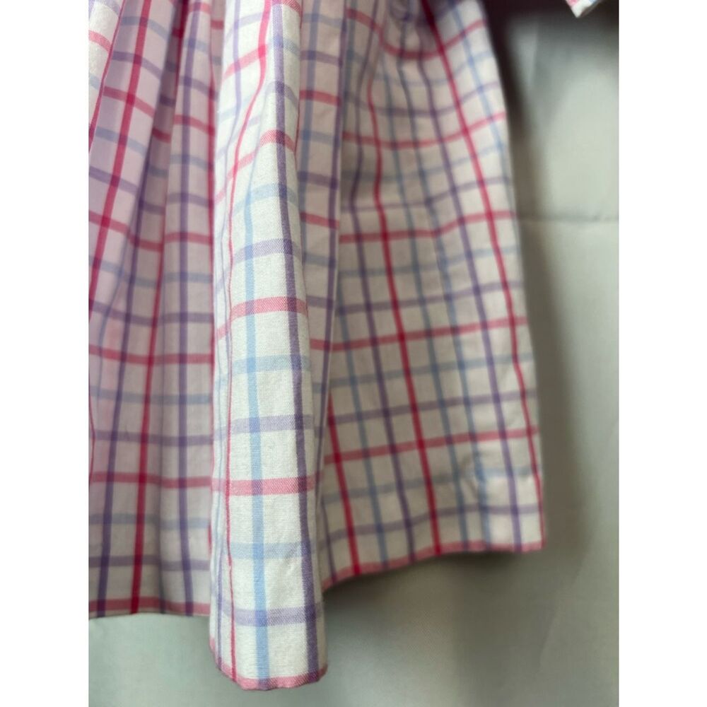 The Beaufort Bonnet Company Bettye Sue smocked windowpane top 3T - Picture 7 of 14